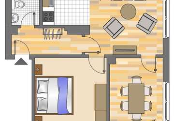 Wohnung Kamen Kamen-Mitte - 3 Zimmer, 56 m&sup2;, 479&euro; | Angebot:27656015