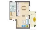 Erdgeschoßwohnung Münster Berg Fidel - 1 Zimmer, 38 m&sup2;, 735&euro; | Angebot:27623760