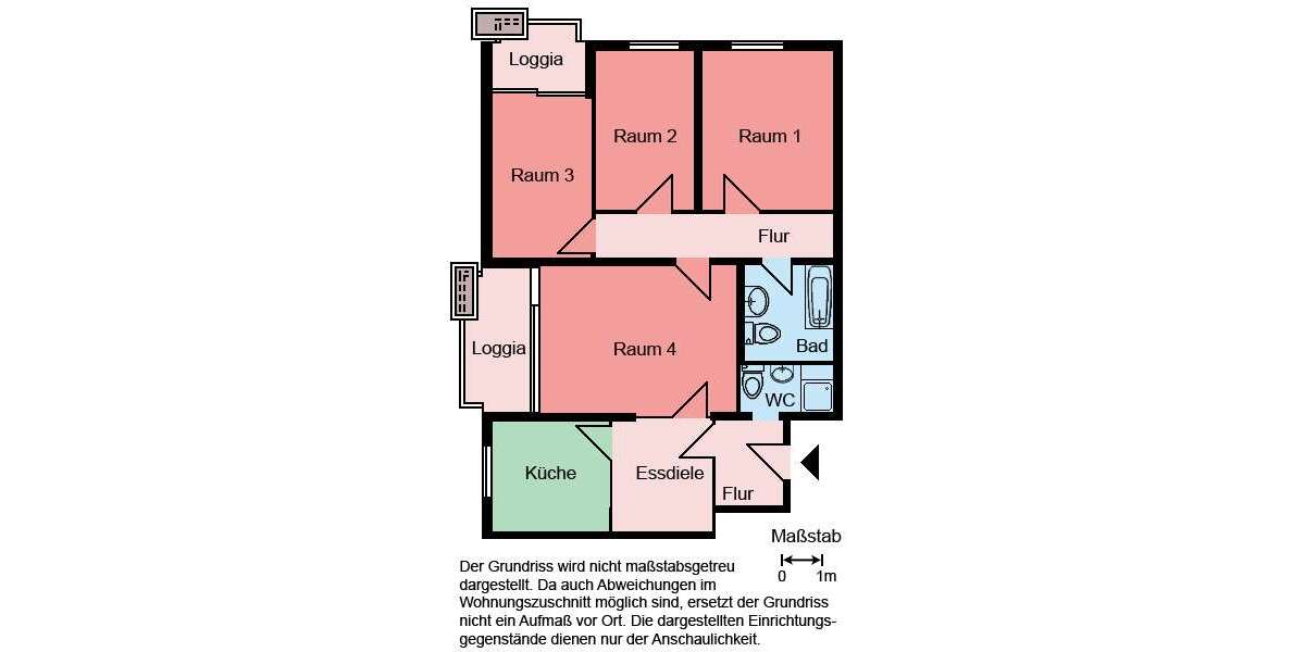 Etagenwohnung Kamen Methler - 4 Zimmer, 99 m&sup2;, 689&euro; | Angebot:27550699